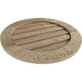 thumbnail image 5 of Ekena Millwork 33"W x 33"H Timberthane Rough Sawn Round Faux Wood Non-Functional Gable Vent, Primed Tan, 5 of 5