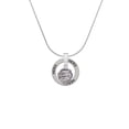 thumbnail image 2 of Delight Jewelry Silvertone Antiqued Dragon Spinner Hero Ring Charm Necklace, 18", 2 of 4
