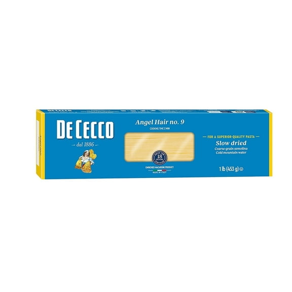 De Cecco 9 Angel Hair Pasta 16 oz Pack of 4