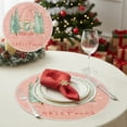 thumbnail image 3 of RuiJiao Premium Linen Christmas Placemats 13.8x13.8in, Heat Insulated and Dirt Resistant Multicolor Table Mats for Holiday Kitchen Decor, 3 of 8