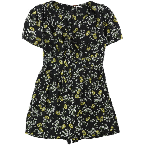 Free People - Mono corto para mujer con lazo en la parte delantera, color negro, 8