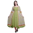 thumbnail image 1 of Bimba Robe Anarkali Imprimée pour Femmes Kurti Évasée Longue Style Chic Kurta Ethnique, 1 of 6
