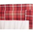 thumbnail image 4 of VHC Brands Rustic Red Plaid Braxton Scalloped Café Curtain for Kitchen & Dining Room (24 x 36 in Tier Set), 4 of 7