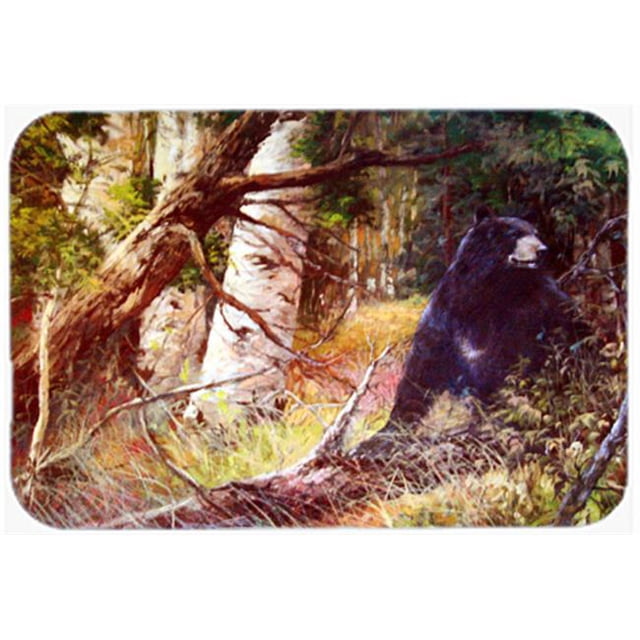 Are You There Mr. Black Bear Kitchen & Bath Mat, 24 x 36 in.