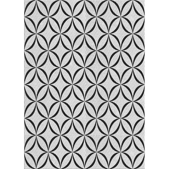 Ahgly Company Indoor Rectangle Patterned Gray Novelty Area Rugs, 2' x 3'