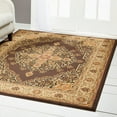 thumbnail image 2 of Home Dynamix Royalty Tansy Traditional Medallion Border Area Rug, Brown/Ivory, 7'8"x10'4", 2 of 5