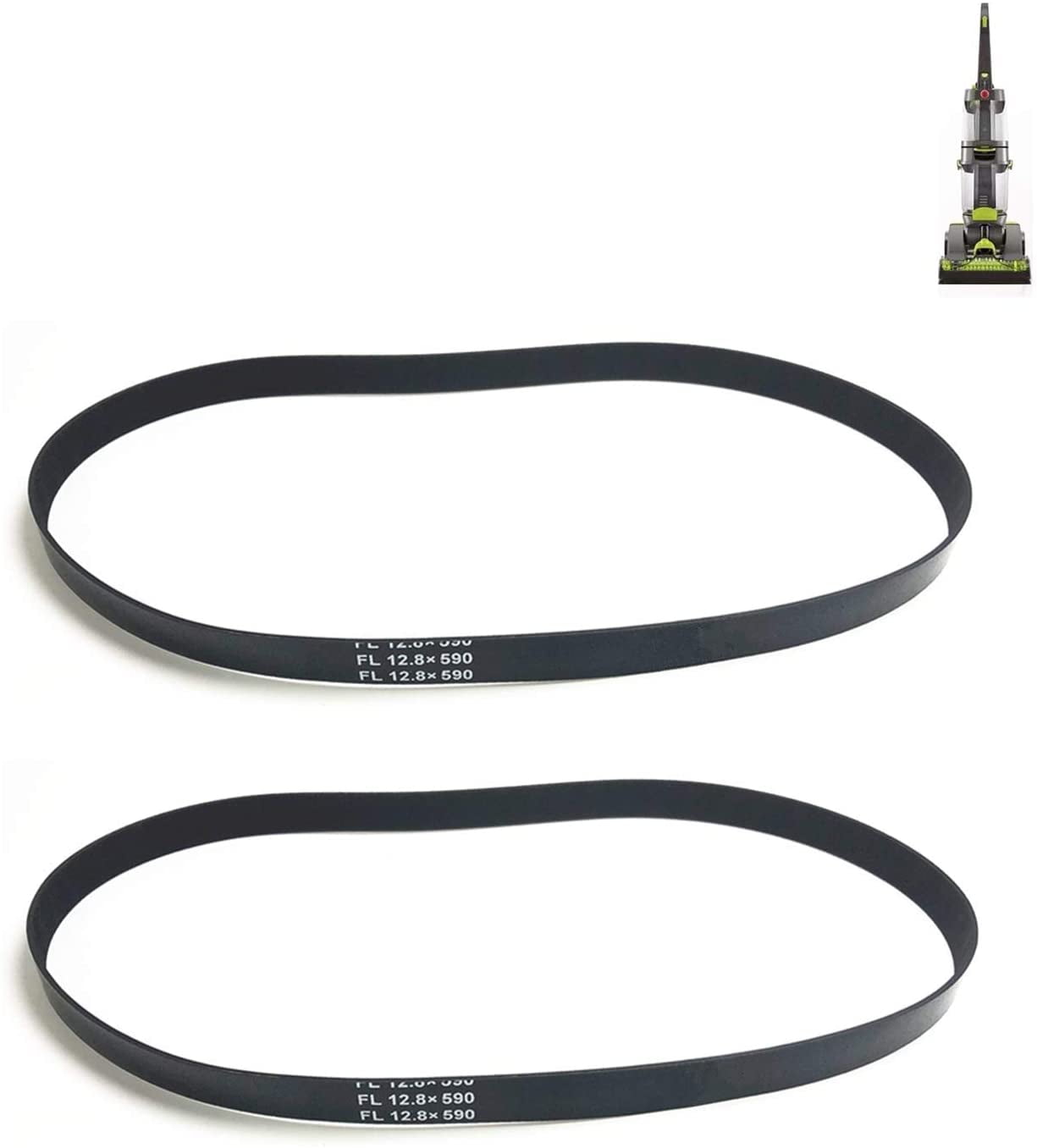 Hometimes Replacement Belts for Hoover FH51010 FH51050 Dual Power Max Carpet Cleaner Vacuum,Compatible with Models: FH51000,FH51001,FH51002,Parts 440005536(2 Belt)