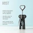 thumbnail image 3 of Host Winged Corkscrew Wine Opener with Foil Cutter, Home Bar, Wedding Gifts, 3 of 7