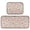 Small White and Pink Flowers, variant on 2-Piece Kitchen Mat Set Non Slip Washable Floor Mats Decorative Rugs for Kitchen Sink Laundry Red Valentine's Day Pattern