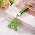 thumbnail image 3 of Uxcell Encanto de Letra A de Alfabeto con Rhinestone para Hacer Joyería, Verde Claro, 3 of 6