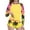 Yellow, variant on BFHHYA Girls Rash Guard Swimsuits Kids 2 Piece Long Sleeve Printed Bathing Suit UPF 50 Summer Beach Swimwear Size 6-15 Years