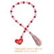 thumbnail image 4 of GOOHOCHY Guirnalda de cuentas de madera con borlas, cadena de cuentas de madera, decoración para el Día de San Valentín, 4 of 8