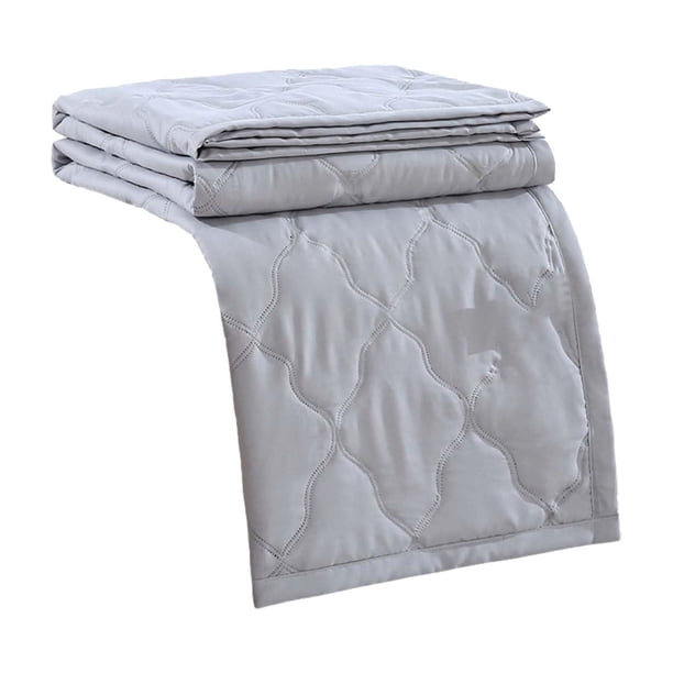 Manta refrescante LKWLPD de 180 x 200 cm, suave y agradable para la piel, con estampado liso, mezcla de algodón lavado y transpirable, ideal para el hogar, viajes, camping, color gris.