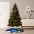 thumbnail image 6 of Salouo Cartoon Shark Christmas Tree Skirt 48" Farmhouse Christmas Decorations Snowman Xmas Tree Skirt Tree Mat for Holiday Party Decor, 6 of 8