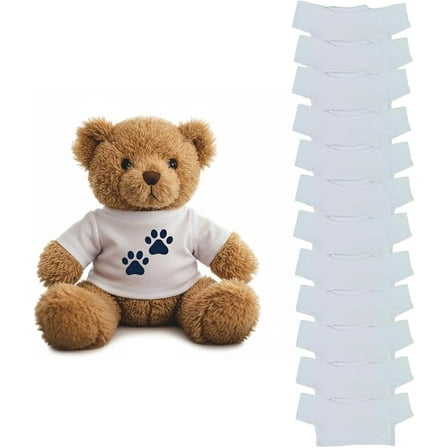 Teddy Get Ready Stuffed Animal T-Shirt, 12 pcs.