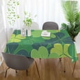 thumbnail image 6 of GZHJMY St. Patrick's Day Clover Tablecloth, Rectangle Waterproof Washable Polyester Table Cover for Picnic Dinner Holiday Party Decor, 54 x 54 Inch, 6 of 7