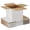 10 Pack White-12x12x12 Inch, variant on 4x4x4 Inch 40 Pack White Corrugated Cardboard Shipping Boxes