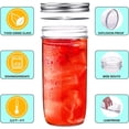 thumbnail image 4 of 24 Oz Mason Jars,6 Pack Wide Mouth Mason Jars 24Oz with Lids,Tall Mason Jars, 4 of 6