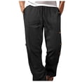 thumbnail image 3 of Zszcpp Work Pants Men Comfortable Sweat Long Athletic Bright Brief Style Relax Trousers Casual Trouser, 3 of 6