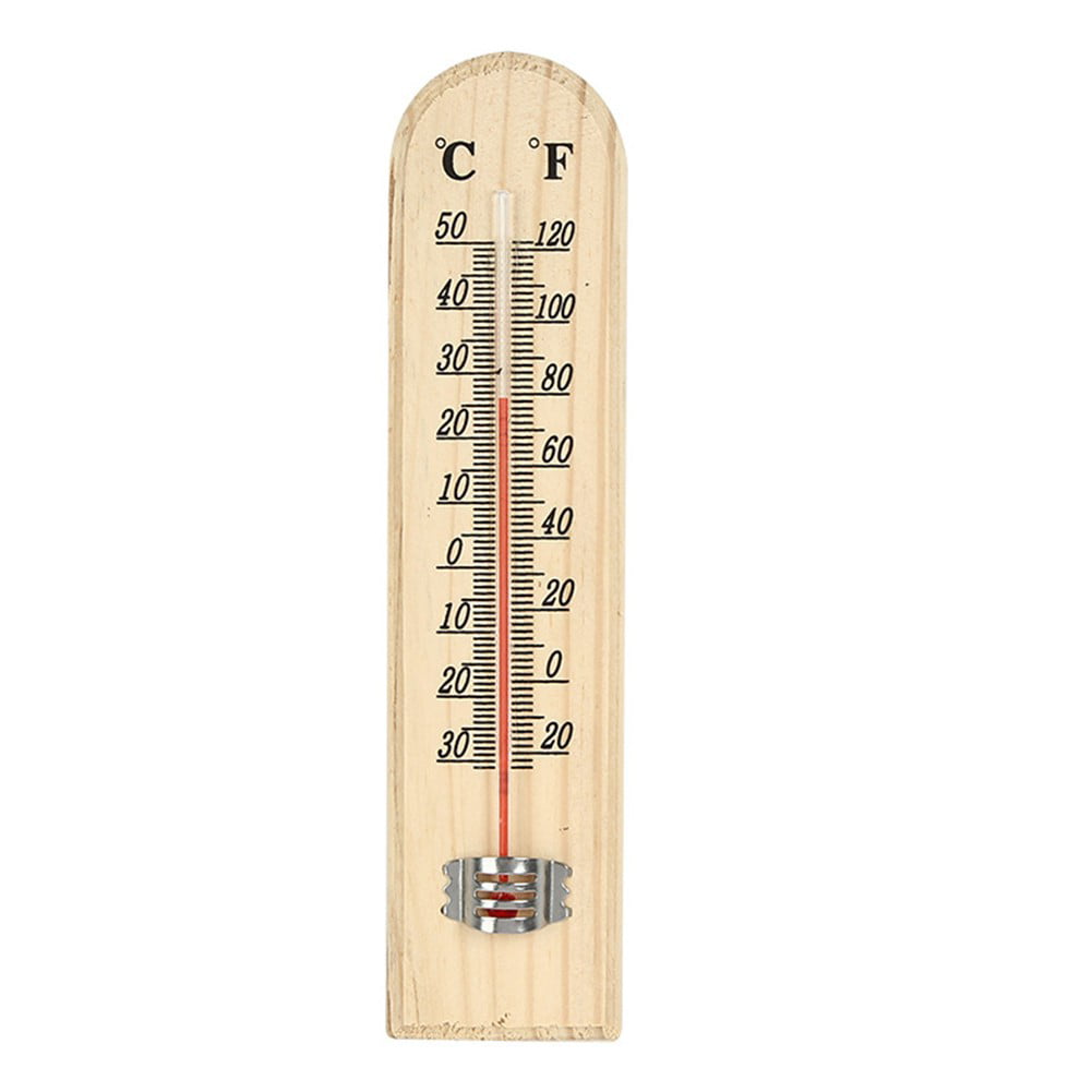 Traditional Wooden Thermometer ShedMates Wall Hanging Indoor Outdoor Garden Temp 
