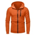 thumbnail image 4 of Boys Fleece Hoodie Full Zip Hooded Sweatshirts Teen Girls Slim Fit Jacket Long Sleeve Warm Outerwear with Zipper Pockets Coat, 4 of 6