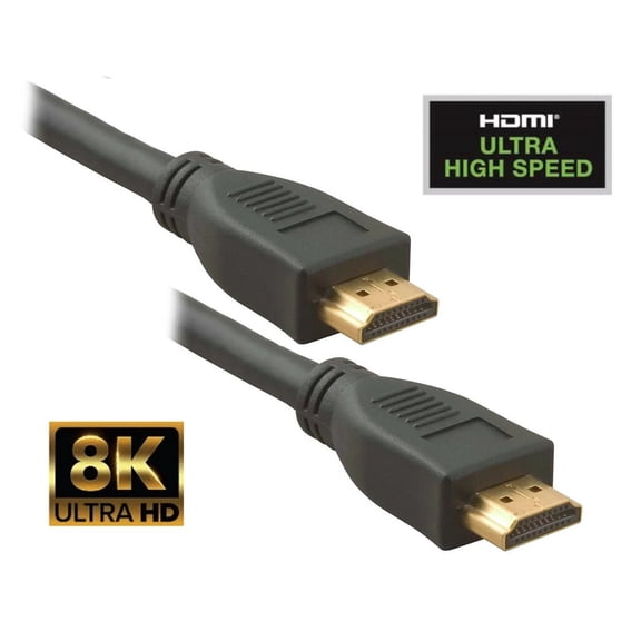 Replacement 10ft Ultra High-Speed HDMI 2.1 Cable – 4K, 8K, 10K, HDR, ARC, Dolby Vision