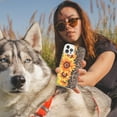thumbnail image 5 of MUNDAZE Apple iPhone 11 Shockproof Clear Hybrid Protective Phone Case Yellow Summer Sunflowers Brown Leopard Honeycomb Cover, 5 of 5