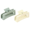 thumbnail image 2 of Gimme Beauty Claw Clip, Thick Rectangle, Green/Sand, 2 Count, 2 of 10