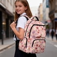 thumbnail image 6 of FKELYI Daisy Flower Ladybug Print 17 Inch Schoolbag Kids Backpack for Girls Spacious Lightweight School Bookbag Travel Rucksack Casual Daypack for Elementary Student, 6 of 7