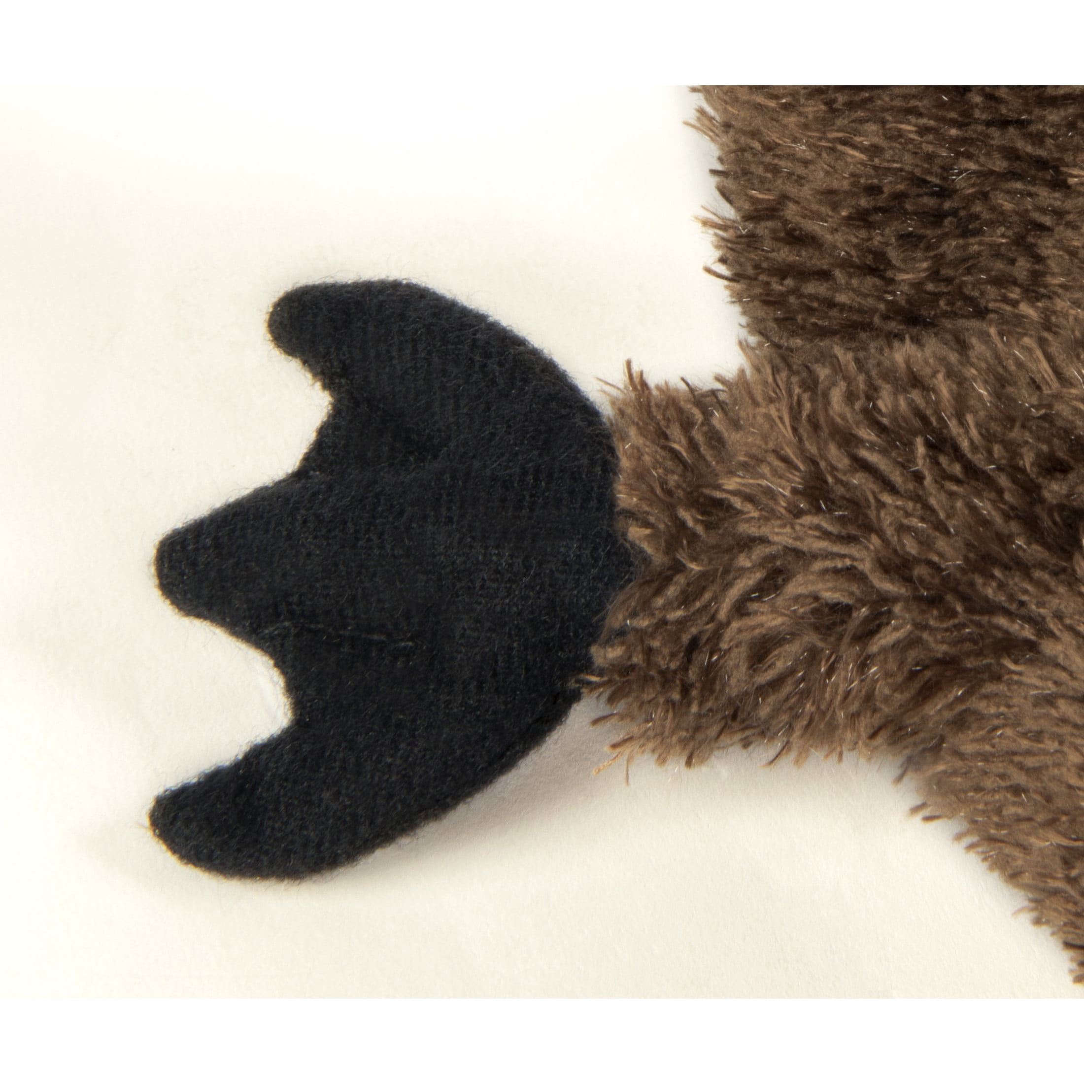 TrustyPup Strong 'N Silent Platypus, Durable Plush Silent Squeaker Dog Toy with Chew Guard Technology, Brown, Large