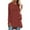 Brick Red, variant on TSADFHJI Winter Tops for Women Xxxl Womens Solid Long Sleeve Irregular Sweatshirt Loose Print Pullover Tops Blouse Xl Green