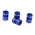 thumbnail image 4 of 4 Uds. Válvulas de rueda de aluminio cubierta de vástago de neumático Auto motocicleta Azul, 4 of 6
