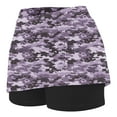 thumbnail image 5 of HomeGardon Back to School Skirts for Girls Girl Skort Fashion Camouflage Loose High Waist A-line Fake Two Piece Sports Pants Skirt Half Body Skirt, 5 of 6