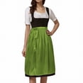 thumbnail image 1 of GDREDA Oktoberfest Bavarois Tablier Mi-Long Classique Uni pour Femme avec Liens pour Robe de Fête pour Rassemblements Festifs, 1 of 8