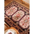 thumbnail image 5 of Rugsotic Carpets Hand Knotted Wool and Silk Area Rug, 6'x9', Rectangle, Black Cream, Oriental Handmade Low Pile Rug for Living Room Bedroom, 5 of 12