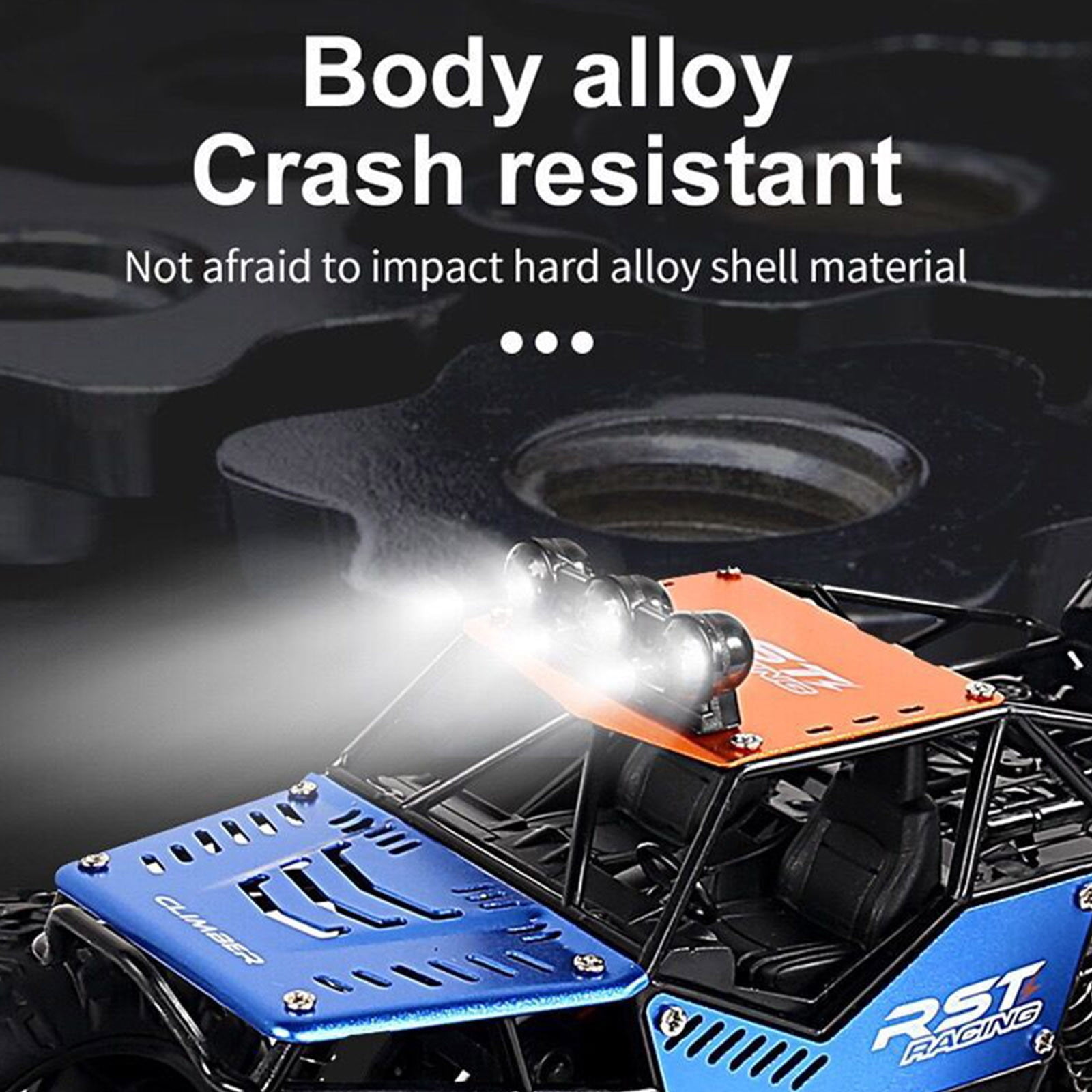 Fridja Monster Truck Toys 1:18 Scale RC Car 4D Off Road Vehicle Radio Remote Control Car High-Speed Drift