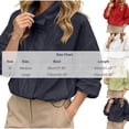 thumbnail image 3 of IUYRTFE Women's Zip Up Hooded Jacket Long Sleeve Casual Lightweight Outerwear Coat, 3 of 6