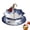 Blue set, variant on Blue and White Porcelain Tea Strainer with Stand, Ceramic Tea Infuser with Drip Tray, Traditional Chinese Floral Tea Filter with Gold Handle, for Loose Leaf Tea, 2 Styles