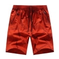 thumbnail image 1 of Aayomet Mens Workout Shorts Casual Loose Plus Size Patchwork Overalls Shorts Pants (Red, XXXL), 1 of 4