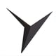 thumbnail image 1 of Lámparas de Pared LED Triangulares Minimalistas Modernas, Estilo Nórdico, para Interiores, para Sala de Estar, Luz Simple, Color Negro., 1 of 8