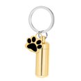 thumbnail image 4 of Llavero conmemorativo con forma de pata de perro, colgante de joyería para cenizas, práctico colgante de joyería Oro, 4 of 9