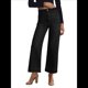 thumbnail image 3 of Pantalones Vaqueros de Cintura Alta, Acampanados y de Pierna para Mujer, Modernos, Elásticos, Holgados y con Bolsillos de Negro XL, 3 of 9