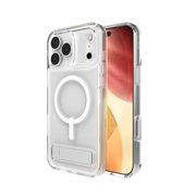 ZAGG Clear Snap with Kickstand - Apple iPhone 17 Pro Max Clear Case with MagSafe and Built-In Kickstand