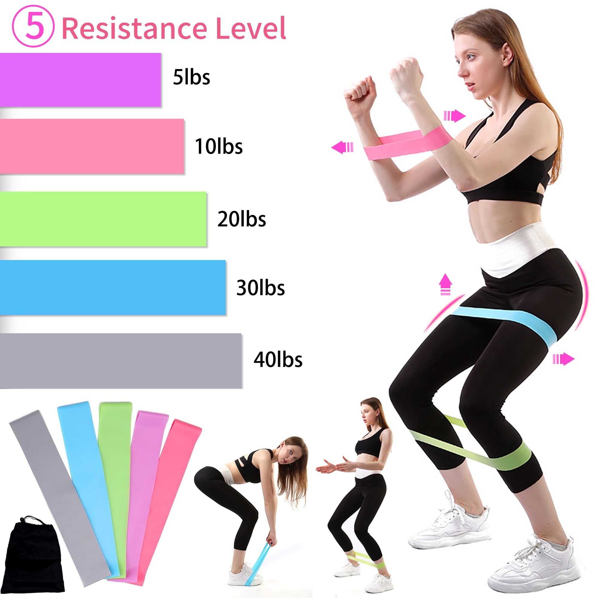 5 Day Bungee bands workout with Comfort Workout Clothes