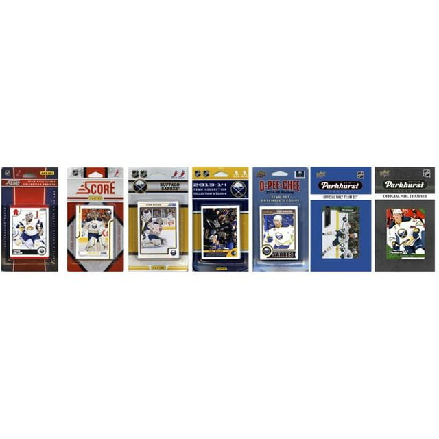 C & I Collectables SABRES717TS NHL Sabres de Buffle 7 Ensembles de Cartes à Collectionner sous Licence Différentes