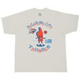 thumbnail image 2 of Men's-Stadium Essentials  Cream Oklahoma City Thunder Number One Oversized T-Shirt, 2 of 4