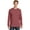 Red Rock, variant on Port & Company Pigment Dyed Long Sleeve Pocket Tee (PC099LSP) Coal, XL