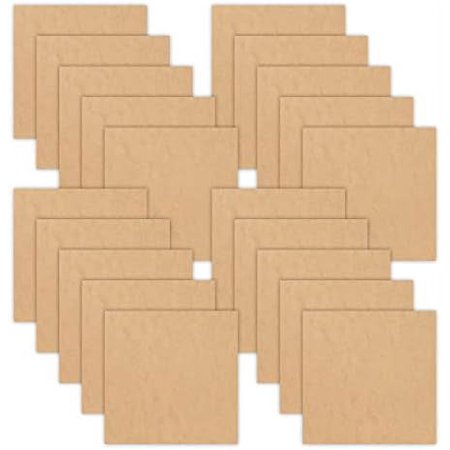 20 Boards Of 12”X 12”, 3Mm 1/8Th Inch MDF (Medium Density Fibreboard), Glowforge Ready, Unfinished | For Laser Engraving, CNC, Wood Burning, Router, Scroll Saw. By