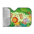thumbnail image 2 of Bingfone African Animals In The Jungle Car Windshield Sunshade,Sun Foldable Sun Shield Sun Visor For Car - Medium, 2 of 8