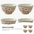 thumbnail image 2 of IBASETOY  Multi-Color Ceramic Bowls for Home and Kitchen Use 4Pcs, 2 of 8
